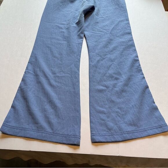 Spread Good Cheer Maternity Pants Size Medium Sky Blue Pull on Flare leg - Picture 2 of 10